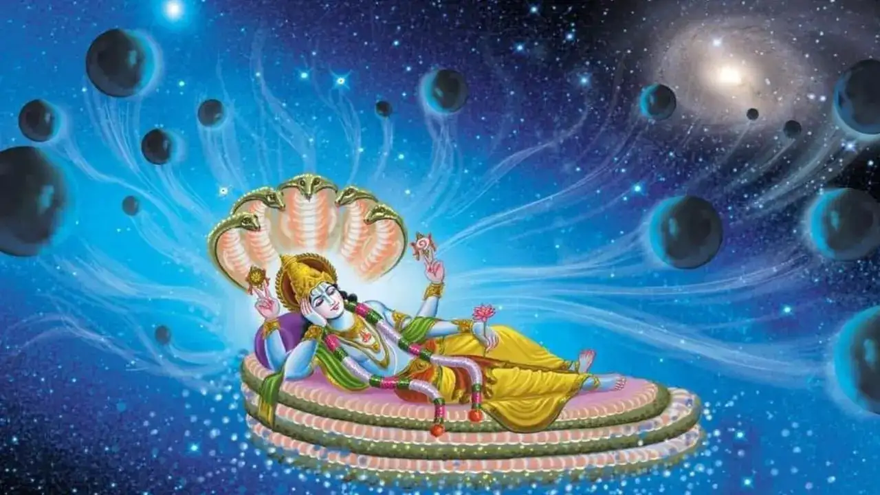Who runs the universe while lord vishnu sleeps during chaturmas?