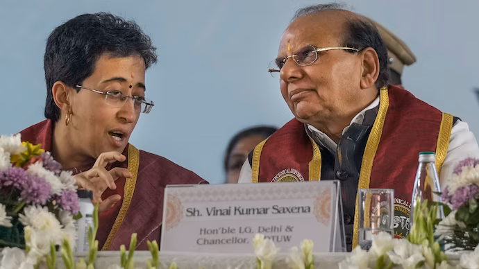 What is the tension between Delhi CM Atishi and Lt. Governor VK Saxena ?