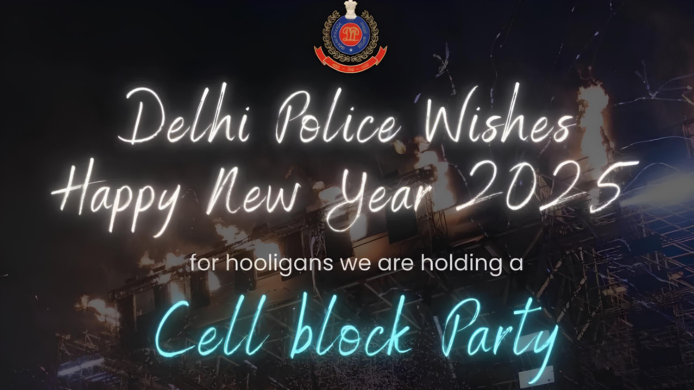 Delhi Police is hosting a New Year party for its 'Exclusive Guests', Have a look!