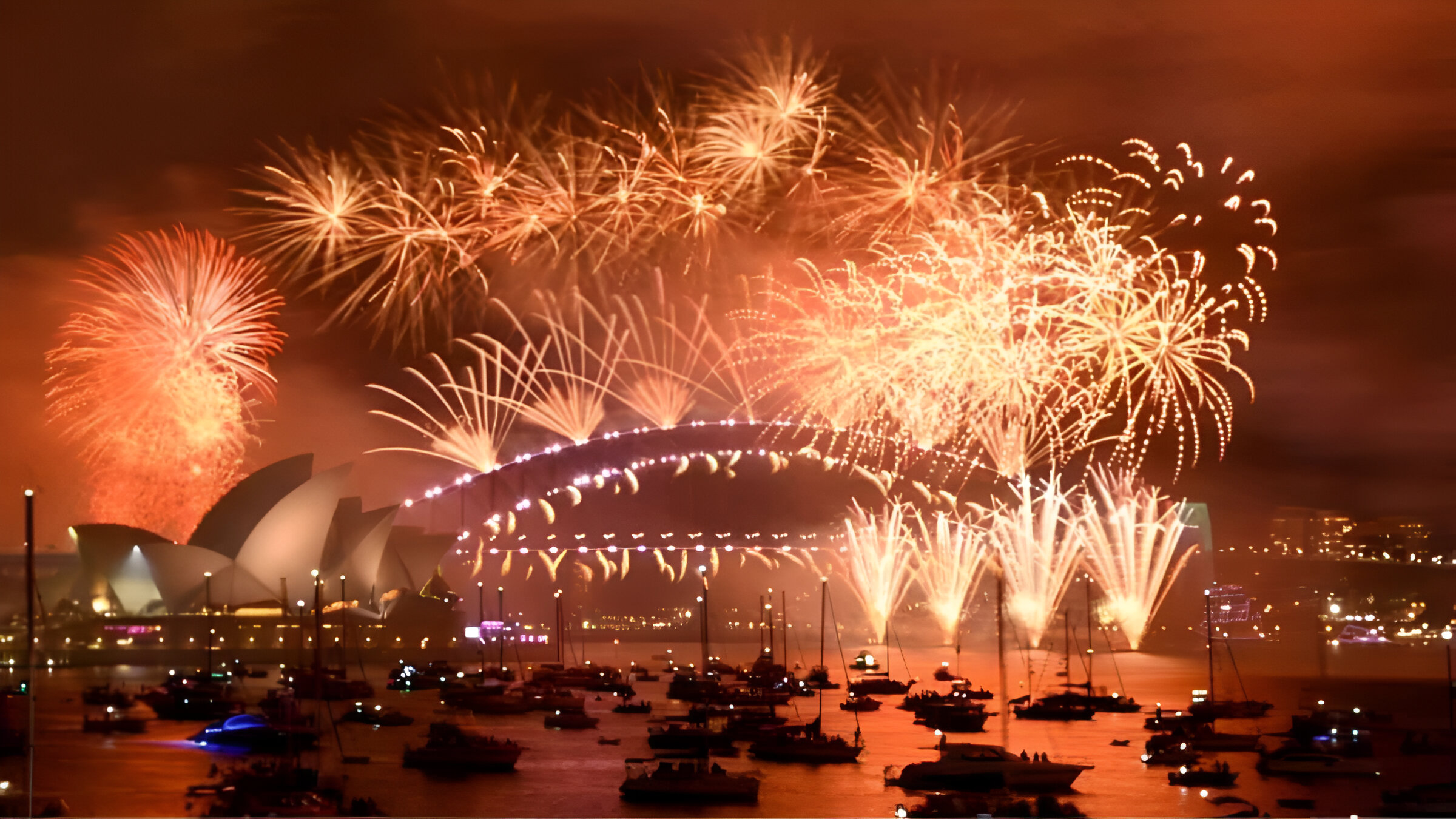 Which country celebrates New Year first and which one celebrates last in 2024?