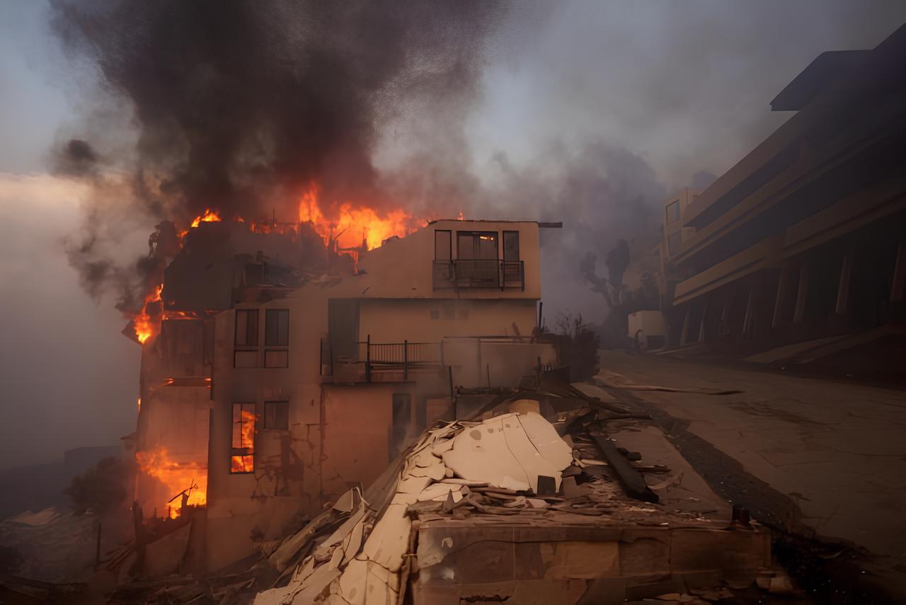 Why is Malibu burning to ashes?