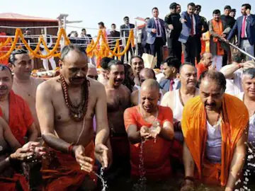Yogi Adityanath Takes Holy Dip at Maha Kumbh, Announces Big Plans for Prayagraj