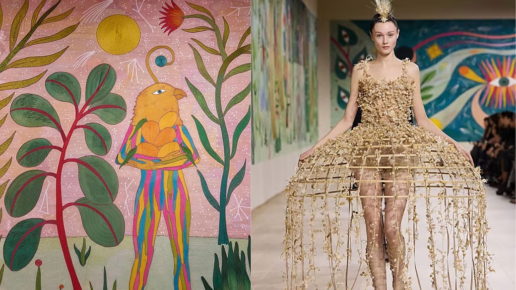 Rithika Merchant’s Matriarchal-Inspired Art Shines at Dior’s SS25 Show