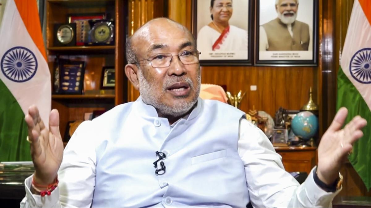 Why did Manipur CM N. Biren Singh resign from his post?