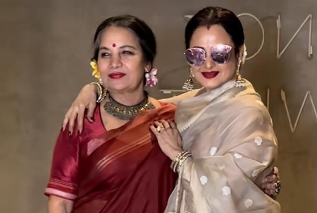 Rekha & Shabana Azmi’s Saree Game Is So Strong, Even Gen Z Can’t Compete!