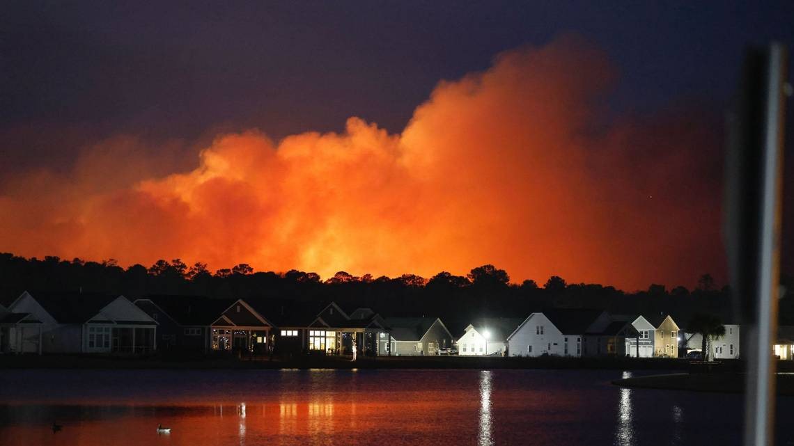 Myrtle Beach Wildfire Triggers Mass Evacuations