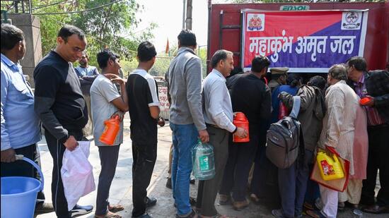 Fire Trucks Bring 31,000 Litres of Sacred Sangam Water to Noida!