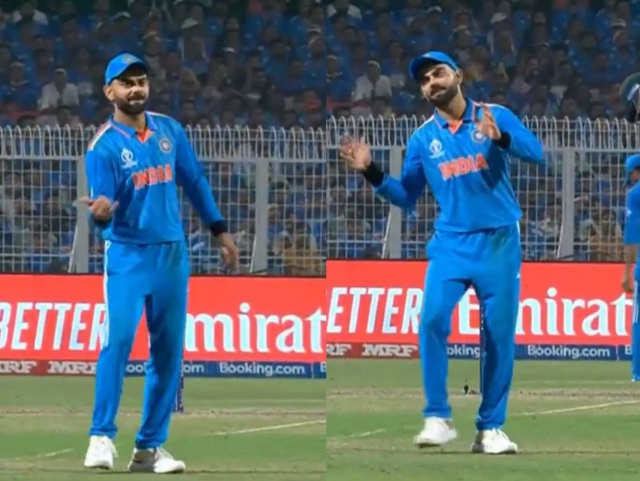 What made Kohli dance mid-match?