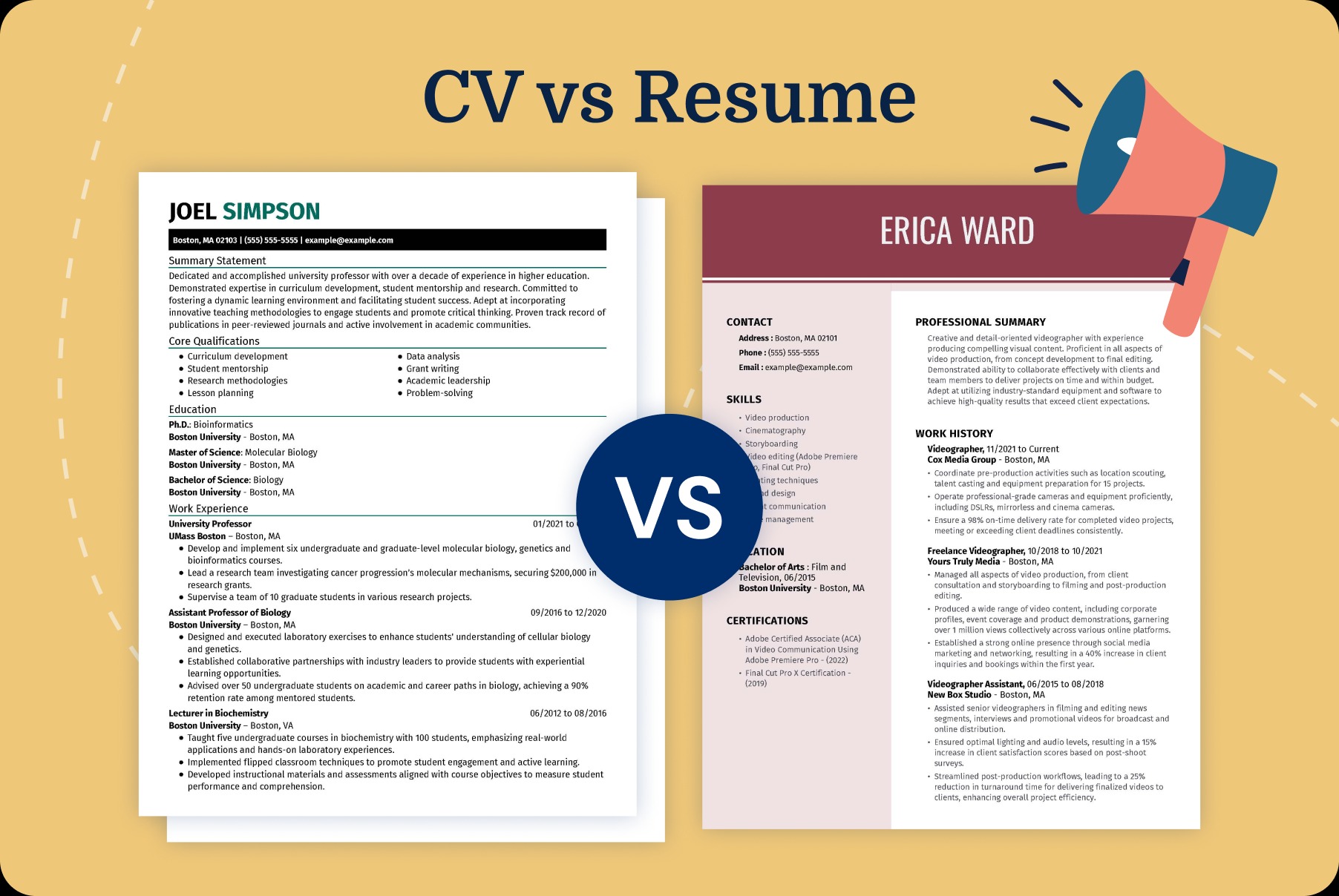 What is the difference between CV and resume?