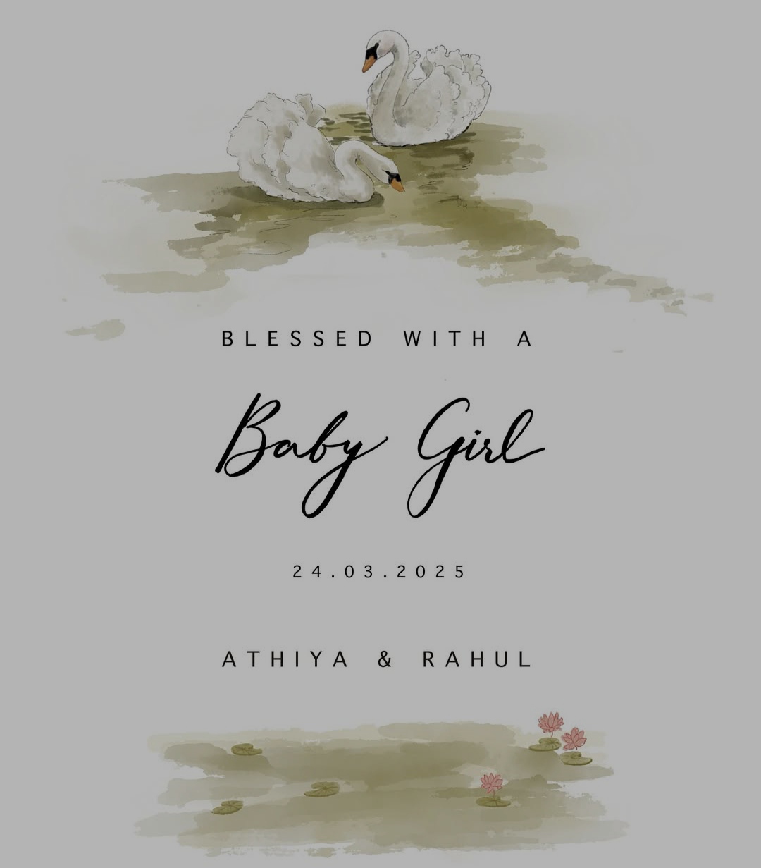 KL Rahul and Athiya Shetty welcome baby girl!
