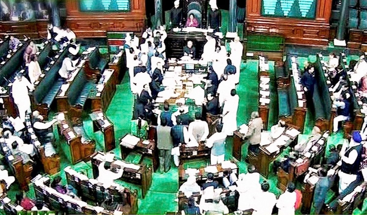 Why is green colour for Lok Sabha and red colour for Rajya Sabha in Indian Parliament?