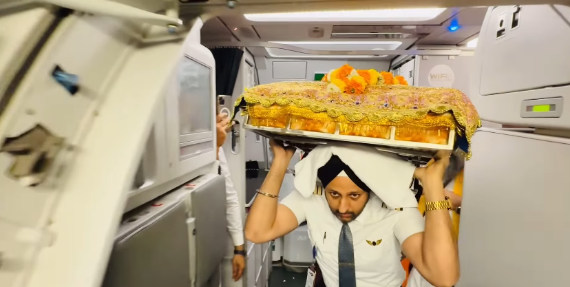 Air India's Business Class Becomes a Sacred Space for Guru Granth Sahib