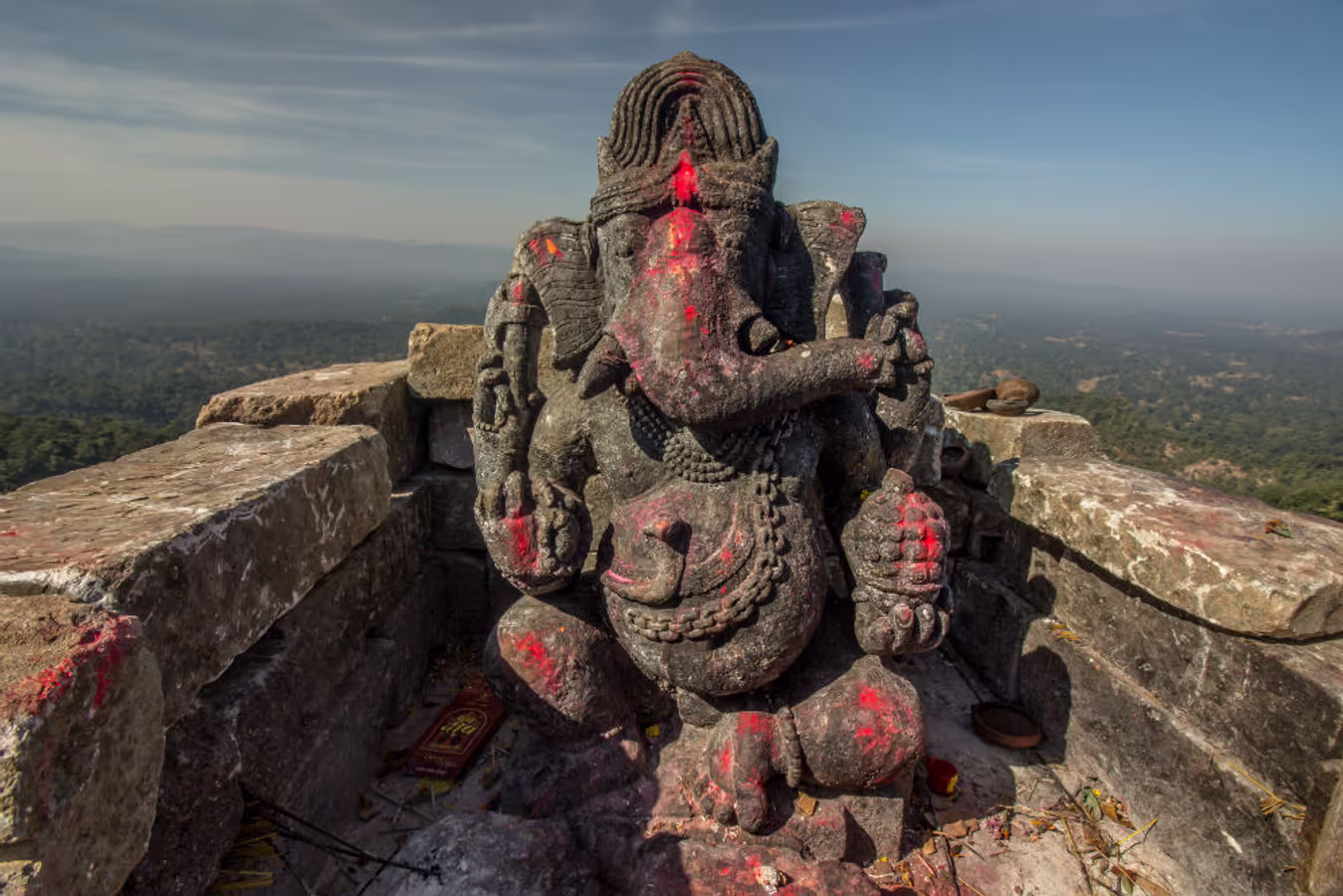 Climb 3,000 ft to find a Ganesha who’s been chillin’ for 1,000 years.