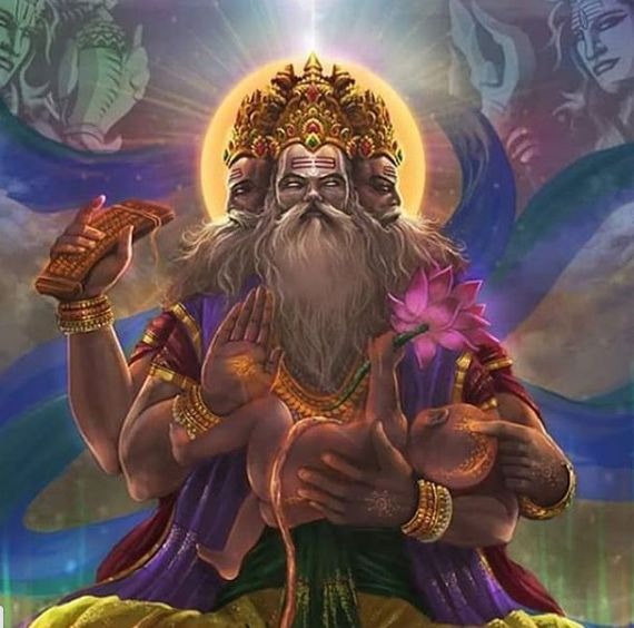 Why does Brahma ji have four heads?