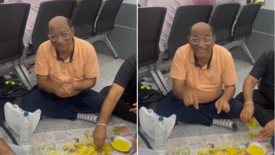 Viral Video: Internet Erupts Over Actor Eating on Airport Floor!