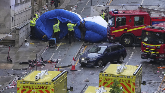 50 injured as car crashes into victory parade of Liverpool football fans!