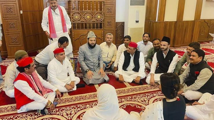 BJP Alleges SP Held Politics At Mosque