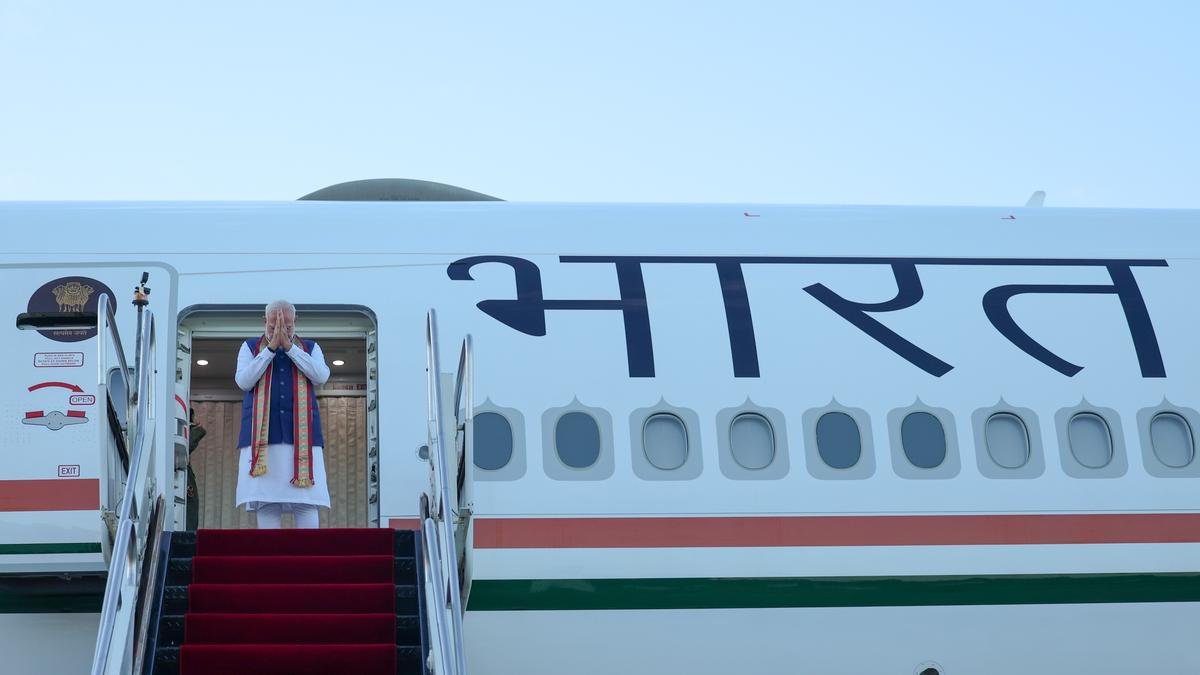 PM Modi arrives in Namibia for final stop of 5-nation tour!