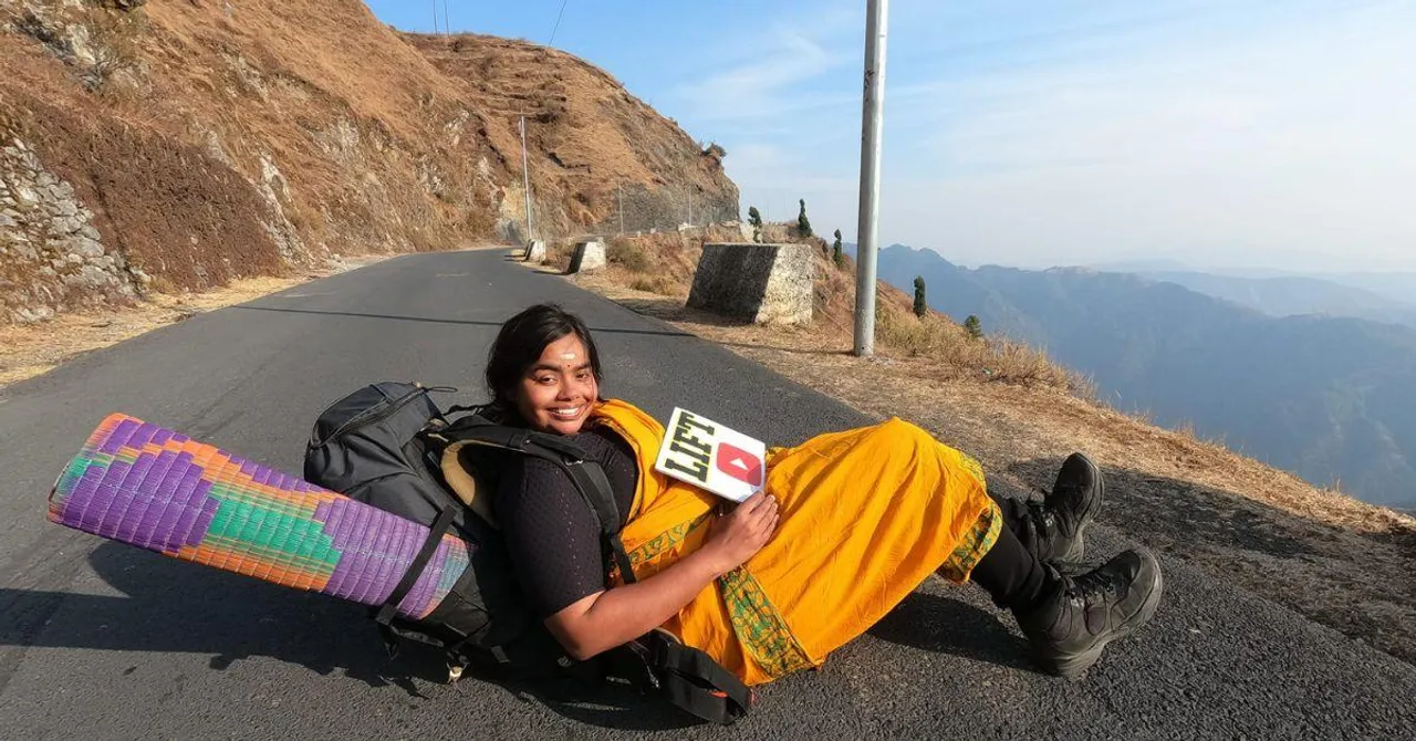 The woman who traveled India on zero budget - with just two sarees and a tent!